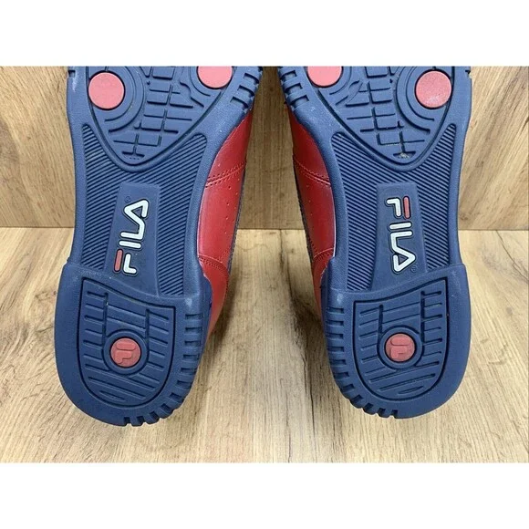 Fila Original Fitness Sneakers Mens 8 Red Navy White 90's Hip Hop 11F16LT-640 - Picture 14 of 16